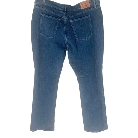 LEVI’S Classic Bootcut Jeans Stretch Mid-Rise Blue Denim Size 34 - Picture 4 of 16